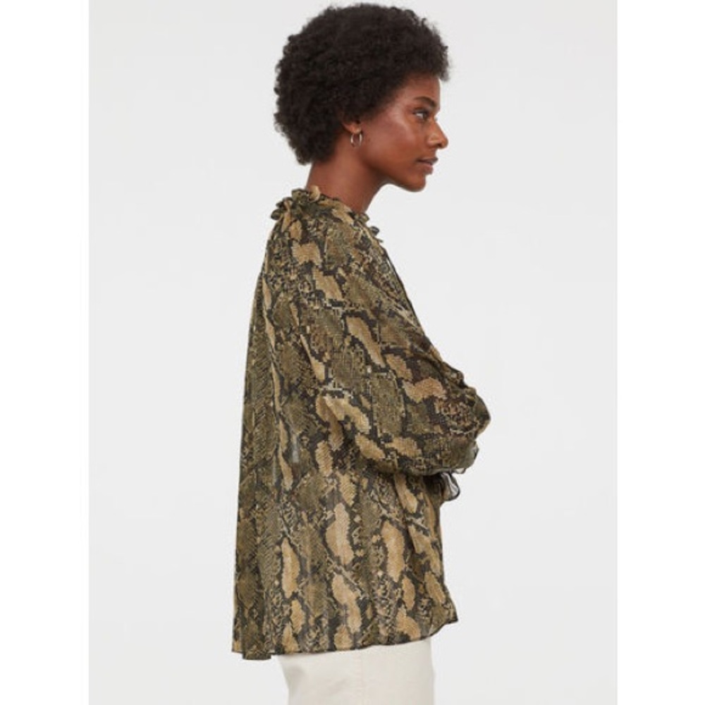 Python snake animal co ord matching set blouse & … - image 9